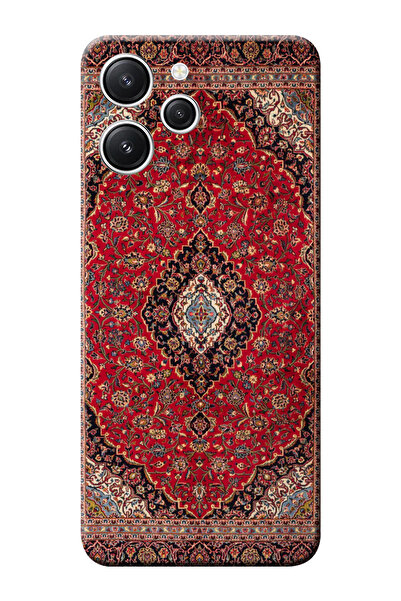 shoptocase Redmi 12 Uyumlu Şeffaf Silikon Üstüne Vintage Halı Baskılı Telefon...