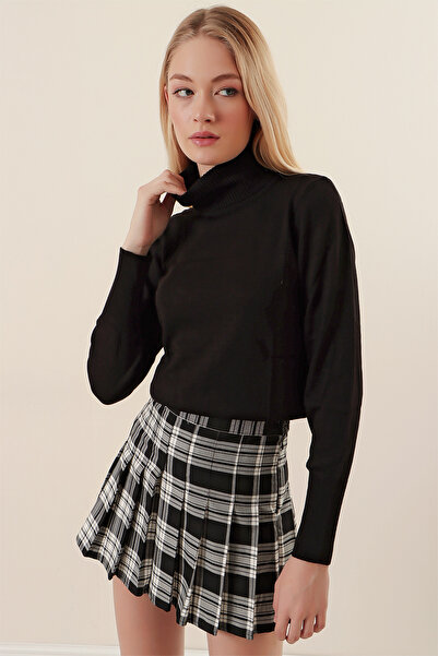 Bigdart 15747 Turtleneck Knitwear Sweater - Black