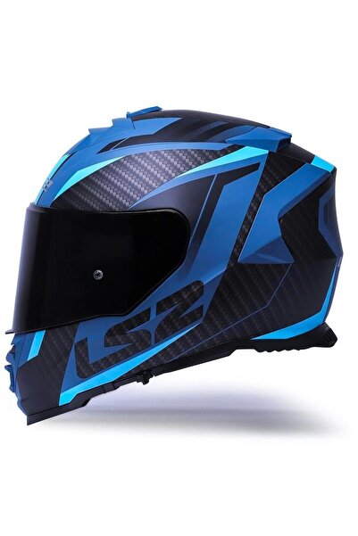 LS2 Storm 2 Racer Full Face Motosiklet Kaskı Siyah Vizörlü