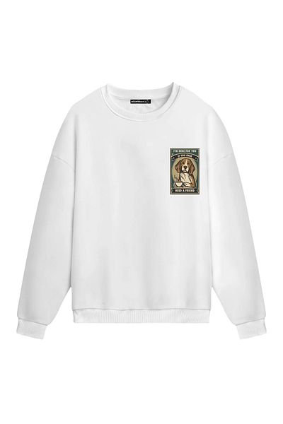 Mounte Bianca Unisex Need A Friend - Κανονικό φούτερ