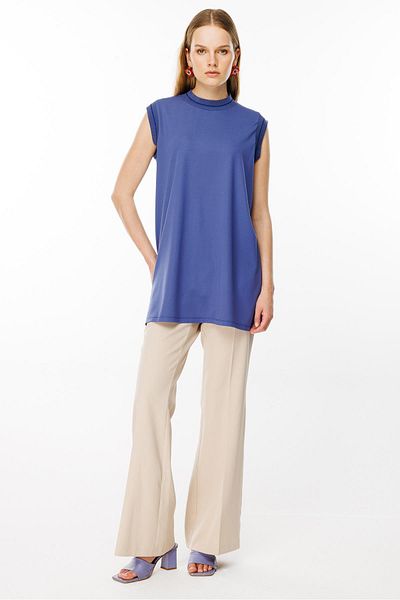 Ghisa Blue Sleeveless Tunic