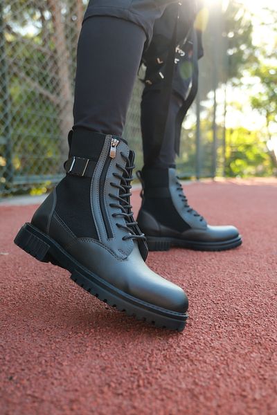 Riccon Smoked Men's Zippered Boots 0012134