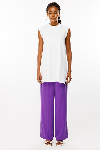 Ghisa Ecru Sleeveless Tunic
