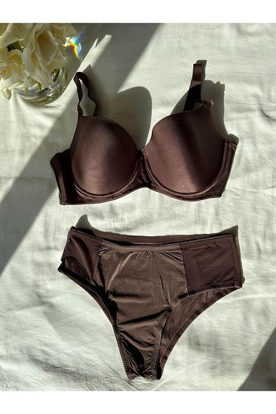 Cansoy Σετ σουτιέν Coffee Color Unassisted C Cup - 660TK