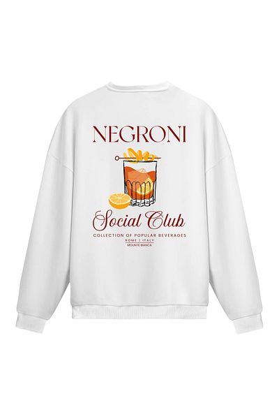 Mounte Bianca Unisex Negroni - Κανονικό φούτερ
