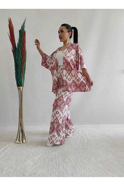 Altı Üstü Butik Patterned Kimono Set