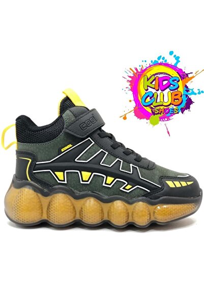 KCMN Cool Fred Uzun-25 Bosst Ortopedik Taban Unisex Çocuk Bot HAKİ