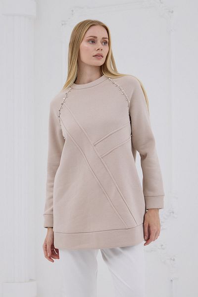 Moodbasic Mb21.286 Stone Detailed Parts Sweatshirt