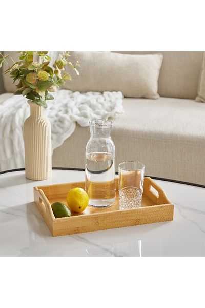 Home Box Bamboo Tray - 35x25x6 cm