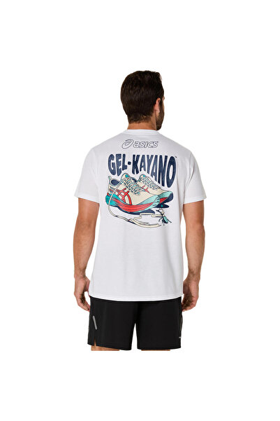 Asics Road Graphic Ss Tee Men's White Short Sleeve Tshirt 2031F026-100