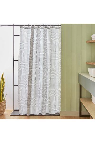 Home Box Aristo Polyester Shower Curtain With 12 Hooks 180 x 180 cm