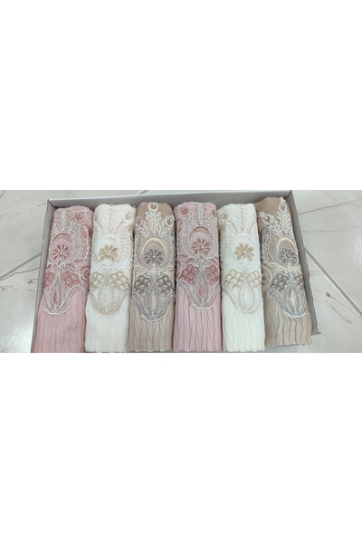 PAULA Çeyizlik paula kadife 6 lı havlu takımı 50×90