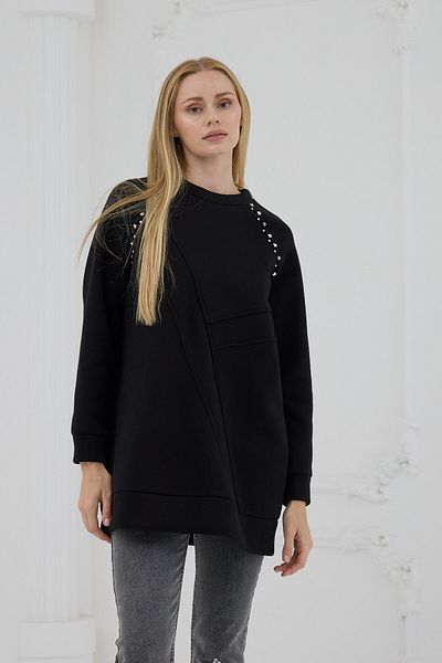 Moodbasic Mb21.286 Stone Detailed Parts Sweatshirt
