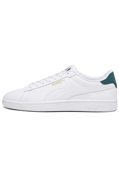 Puma Smash 3 L 390987 Sneaker Erkek Spor Ayakkabı BEYAZ-YEŞİL