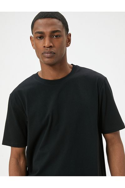 Koton T-Shirt Cotton Slim Fit Crew Neck - κοντομάνικο