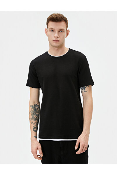 Koton Ανδρικό T-shirt 4sam10065hk Μαύρο