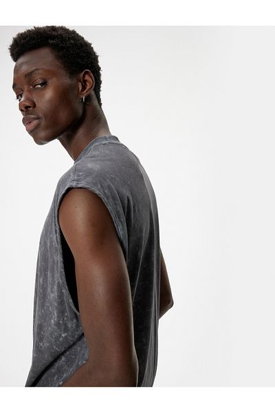 Koton Ärmelloses Tanktop aus Baumwolle mit Rundhalsausschnitt