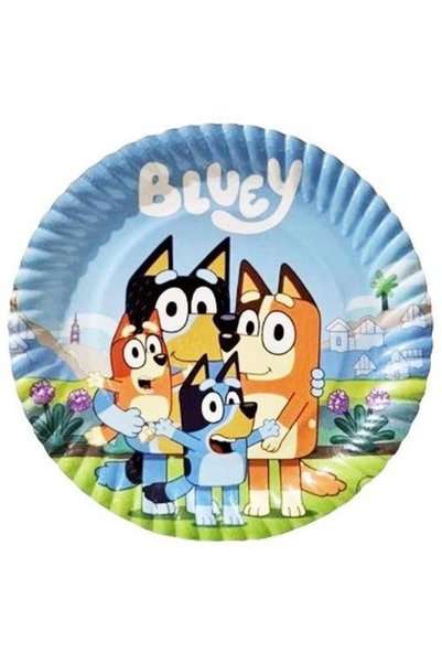 Parti Dükkanım Bluey Tabak 8 Adet