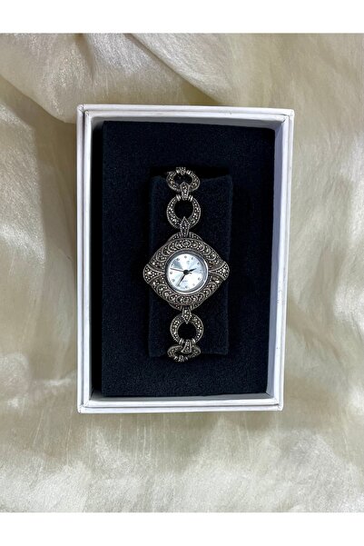Modern Çağ Gümüş Komple Gümüş Saat 925 Ayar