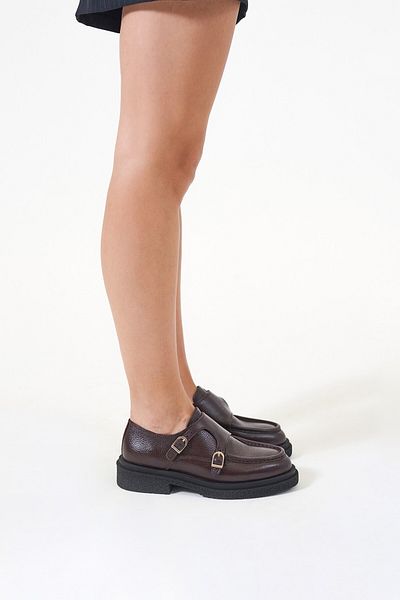 Louis Cardy Loafer de damă Noemi Burgundy din piele naturală