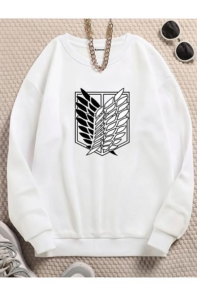eymore Titan Printed Bicycle Collar Sweatshirt