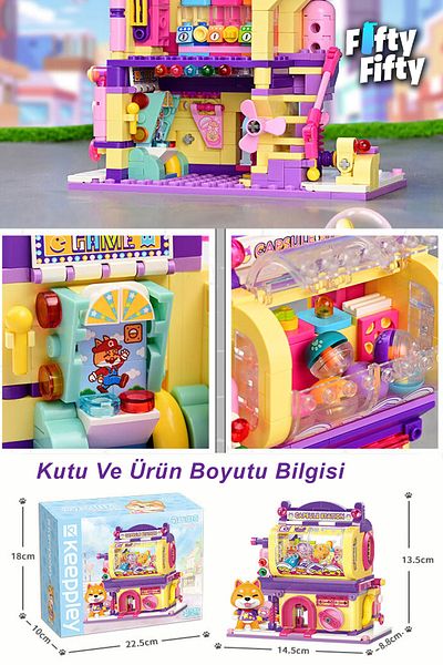 Vagonlife Cute Street Series Capsule Toy - 435 Piece Construction Set Ffk-28010