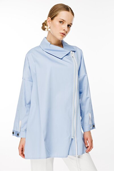 Ghisa Fermuarlı Tunik MAVİ