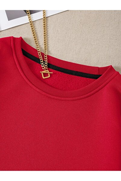 Genel Markalar WRSTBHVR 030 STUDİO BASKILI BİSİKLET YAKALI SWEATSHİRT