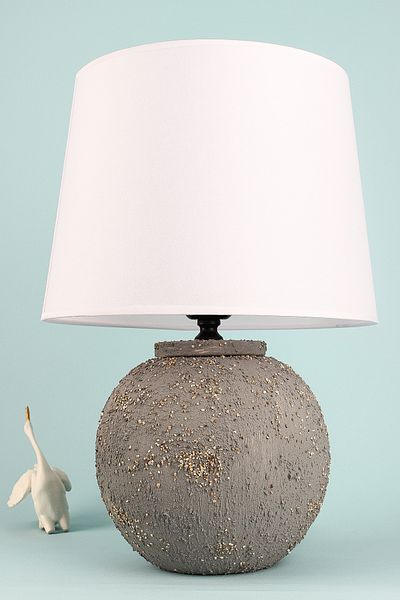 Hmydesign Royal Ceramic Lampshade - Gray White Handmade