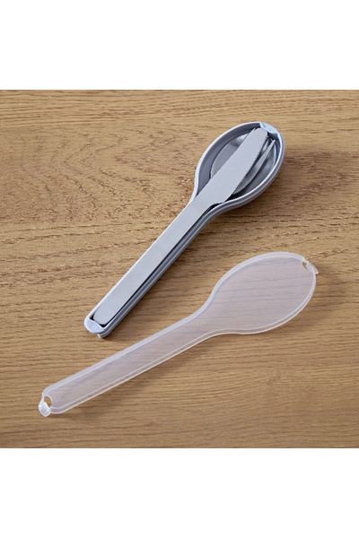 Home Box Austin 3-Piece 18/0 Stainless Steel Portable Cutlery Set