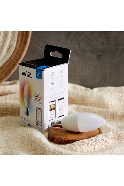Wiz Wi-Fi Enabled Tunable White Candle Bulb - 40W E14