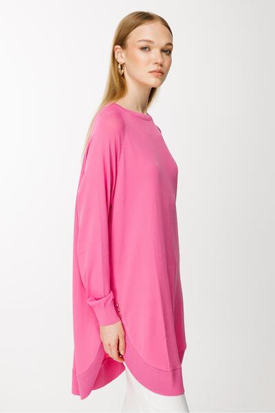 Ghisa Triko Tunik PEMBE