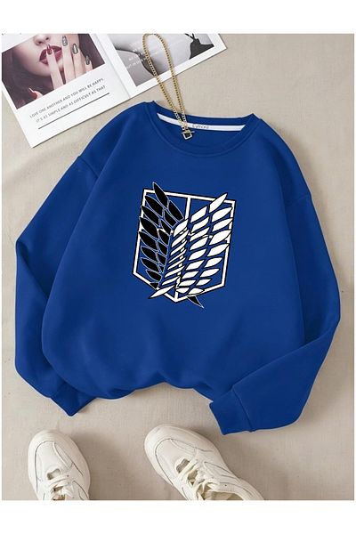 eymore Titan Printed Bicycle Collar Sweatshirt