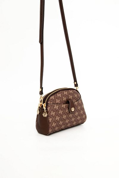 Silver Polo Silver & Polo Brown Sp1144 Women's Crossbody Bag