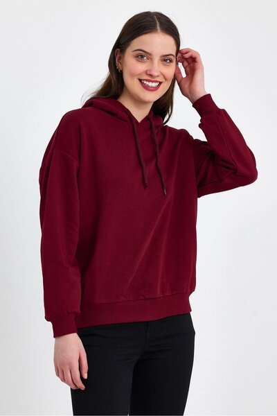 yakamor Ženska majica bez podizanja Sa kapuljačom Oversize kroj