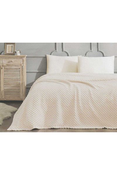 Özdilek Blanket Bud Beige Double Pvc (Y)