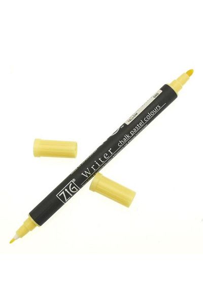 Zig Writer Chalk Pastel Color Double Tip Marker - 0.5mm & 1.2mm Green