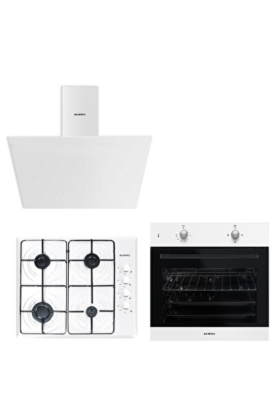 KUMTEL Dinamik Beyaz Ankastre Set