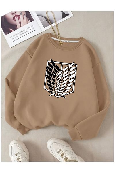 eymore Titan Printed Bicycle Collar Sweatshirt