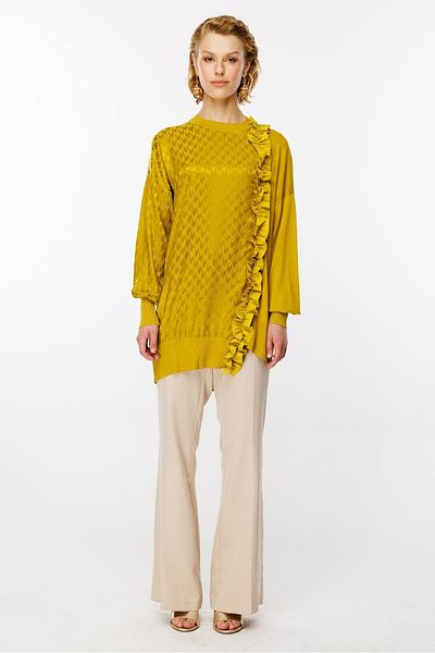 Ghisa Knitwear Detailed Tunic Acid