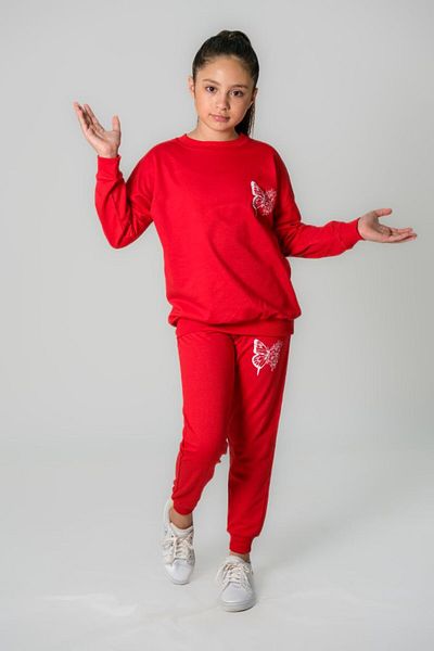 tim tim kids Children's Butterfly Printed Tracksuit Set