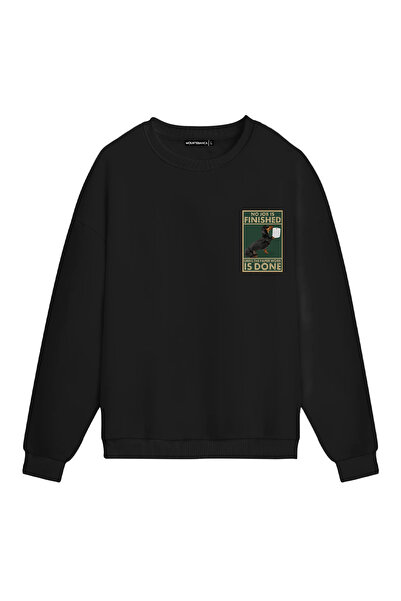 Mounte Bianca Unisex Nijedan posao nije završen - Obična majica sa kapuljačom