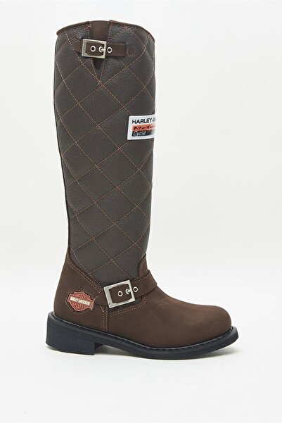 Harley Davidson Lastik Tabanlı Deri Bot