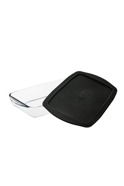Paşabahçe 59006 Clamshell Pyrex - Black / Clear - 1950 ml