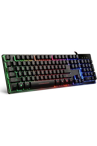 versatile Gmk9 Stalker Warrior Siyah Usb Rainbow Aydınlatmalı Q Rgb Metal Tab...