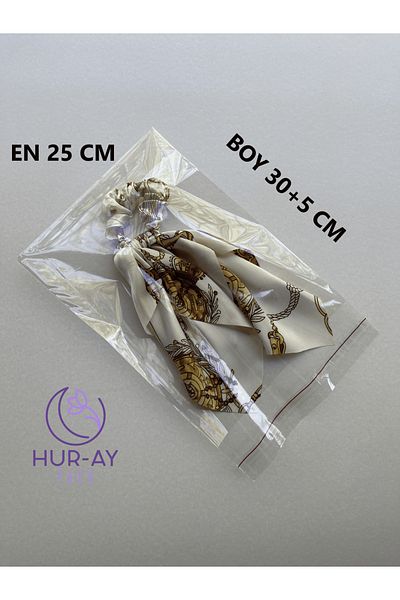 HUR-AY PACK 50 Transparent Shiny Gelatin Bags - 25X35 Cm, Medium Size, for Elyapimi Products
