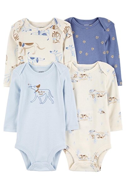 Carter's Erkek Bebek Uzun Kollu Body Set 4'lü Paket