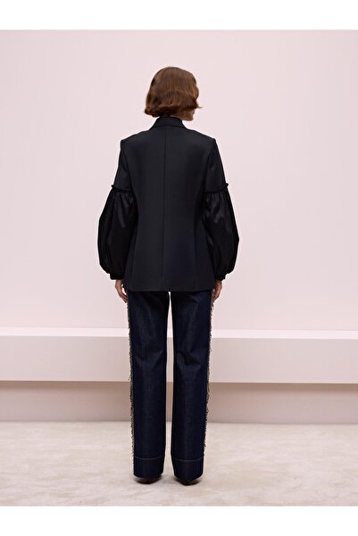 BAQA Balon Kol Siyah Ceket