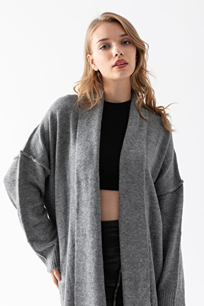 Cebe Women's Oversize Long Knitwear Cardigan - Standard Size
