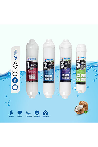 Boğaziçi Su Arıtma KAPALI KASA SU ARITMA CİHAZ 4 LÜ FİLTRE SETİ
